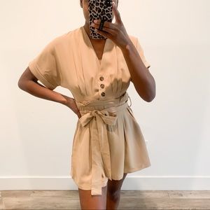 Forever 21 Tan Romper